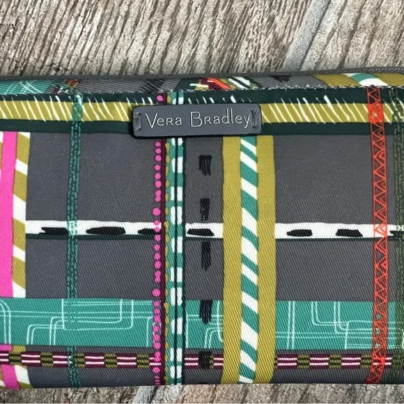 Vera Bradley RFID Protection Wallet Wristlet, Midtown Print, Women’s Accessories - Picture 2 of 8